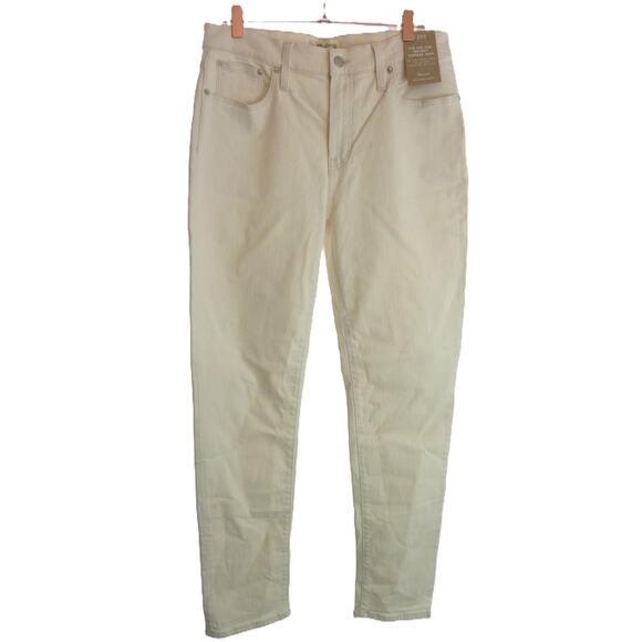 NWT Madewell Mid Rise Perfect Vintage Jean Ecru White 29T - Picture 1 of 7